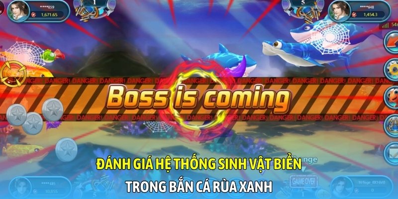 Đánh giá hệ thống sinh vật biển trong game bắn cá rùa xanh