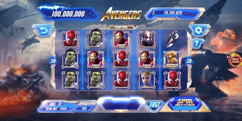 Slot siêu anh hùng quen thuộc