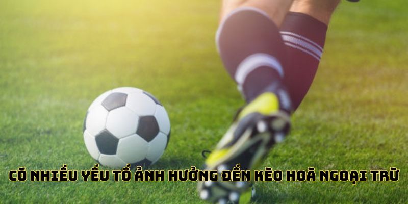 Có nhiều yếu tố ảnh hưởng đến kèo hoà ngoại trừ