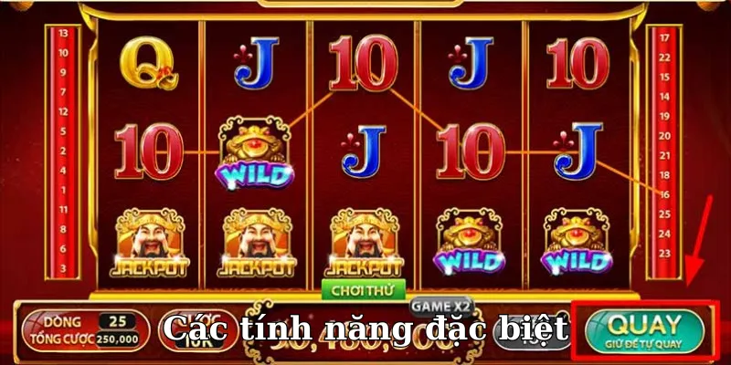 Nổ hũ Thần Tài có nhiều tính năng đặc biệt
