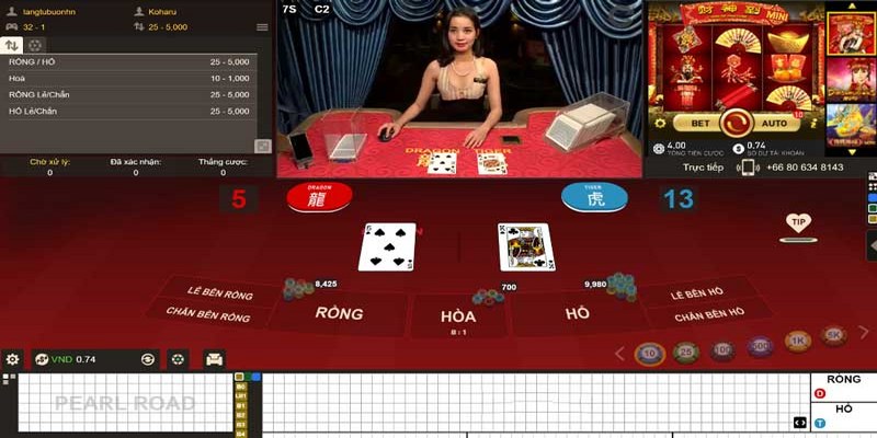 Cách tính điểm trong game bài Rồng Hổ và cửa cược cơ bản